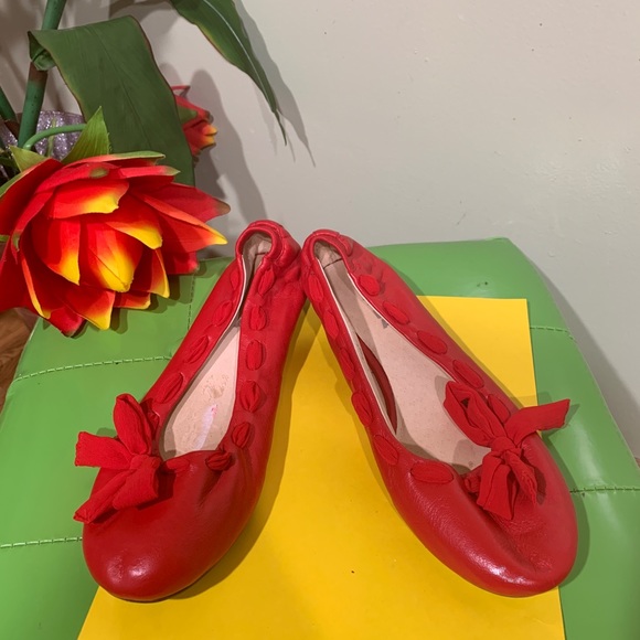 Na Na Red flat with side bow Flat Shoes - Picture 8 of 8